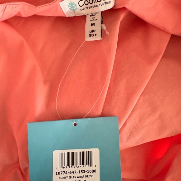 Coolibar Flamingo Sunny Isle Wrap Dress - Picture 6 of 7